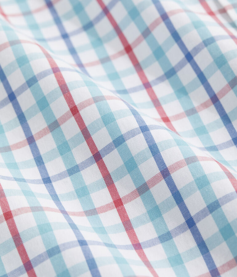 Stretch Poplin Tattersall Shirt