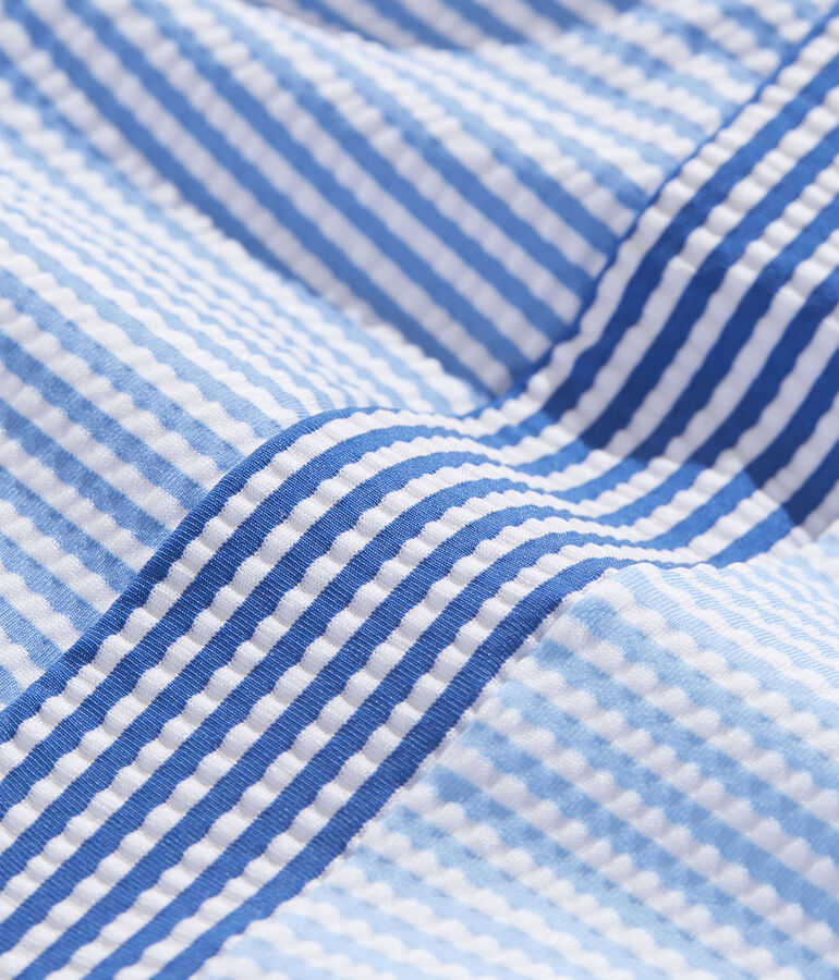 Girls' Seersucker Stripe Mix Sconset One-Piece