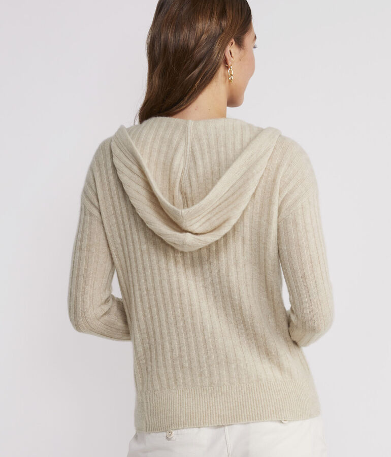 Seaspun Rib Cashmere Hoodie