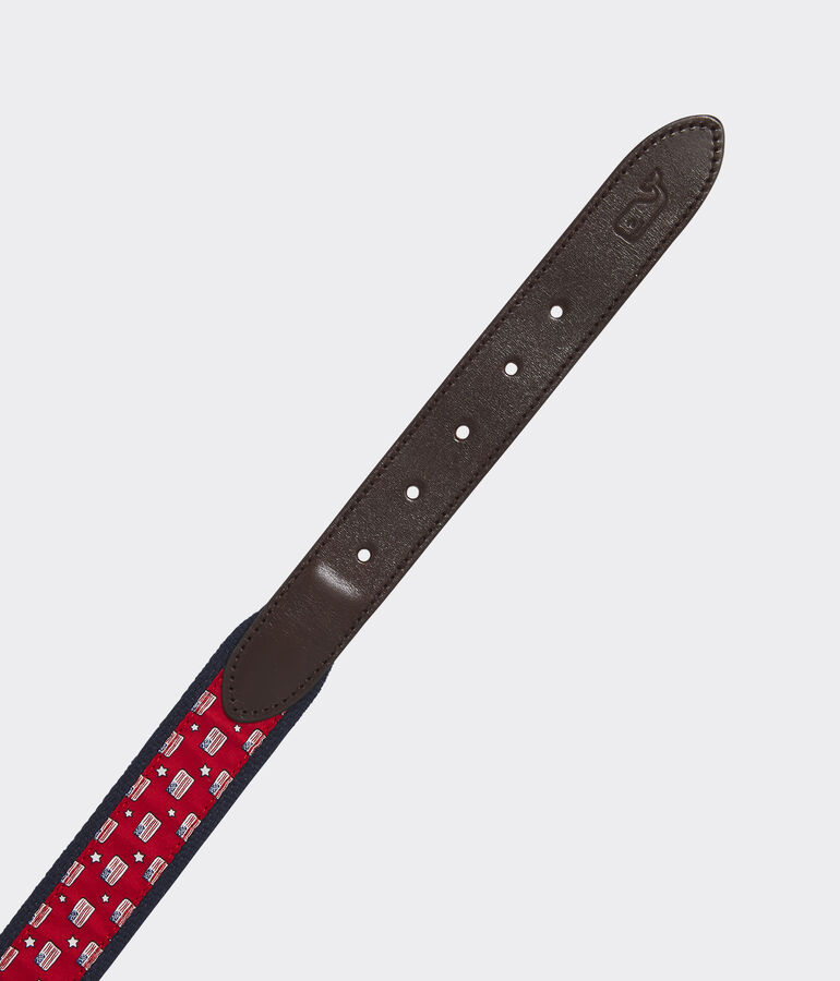 Flag & Stars Canvas Club Belt