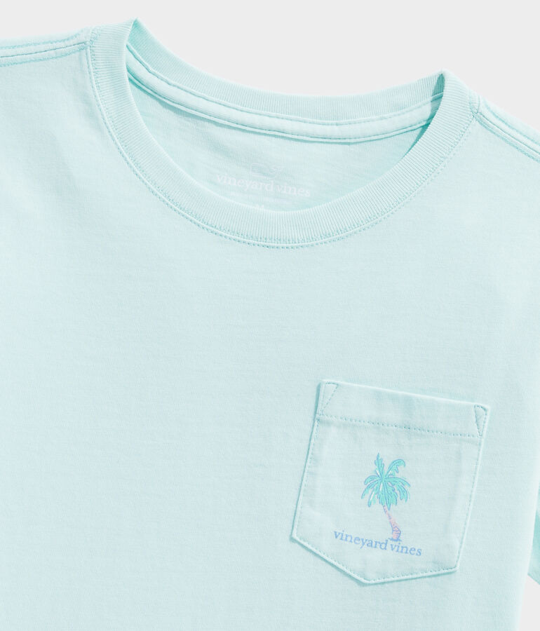Girls' Beach Scene Short-Sleeve Pocket Tee
