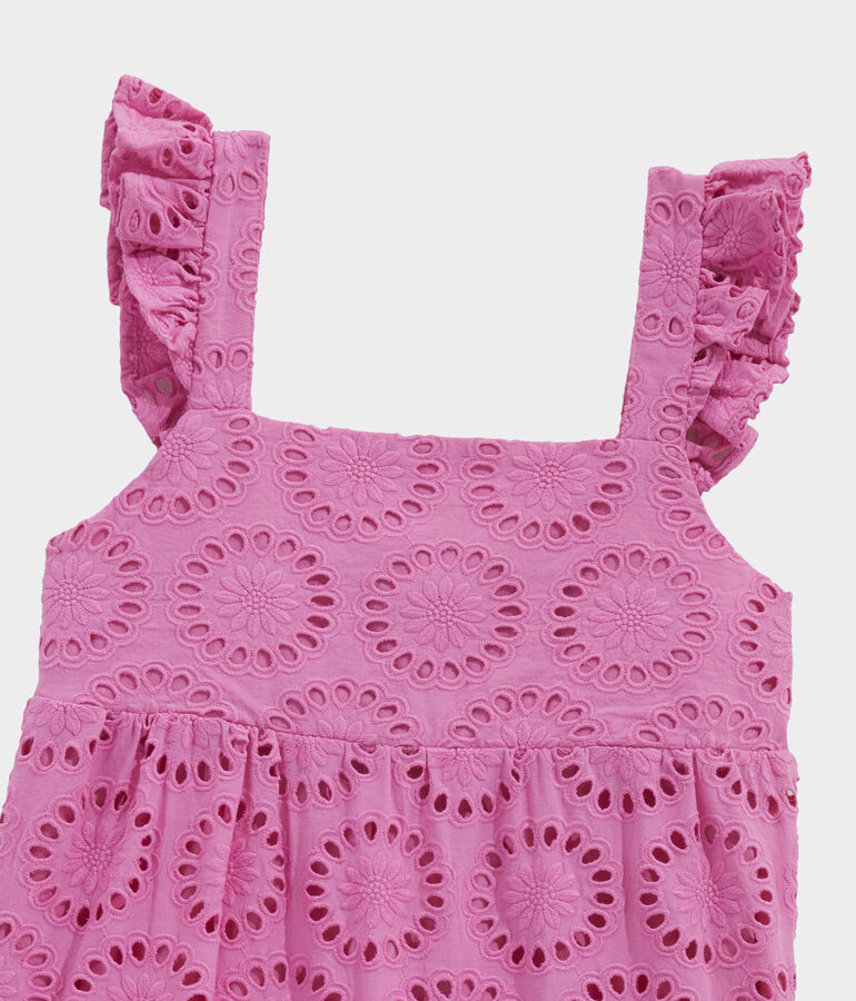 Girls' Tiered Eyelet Dress