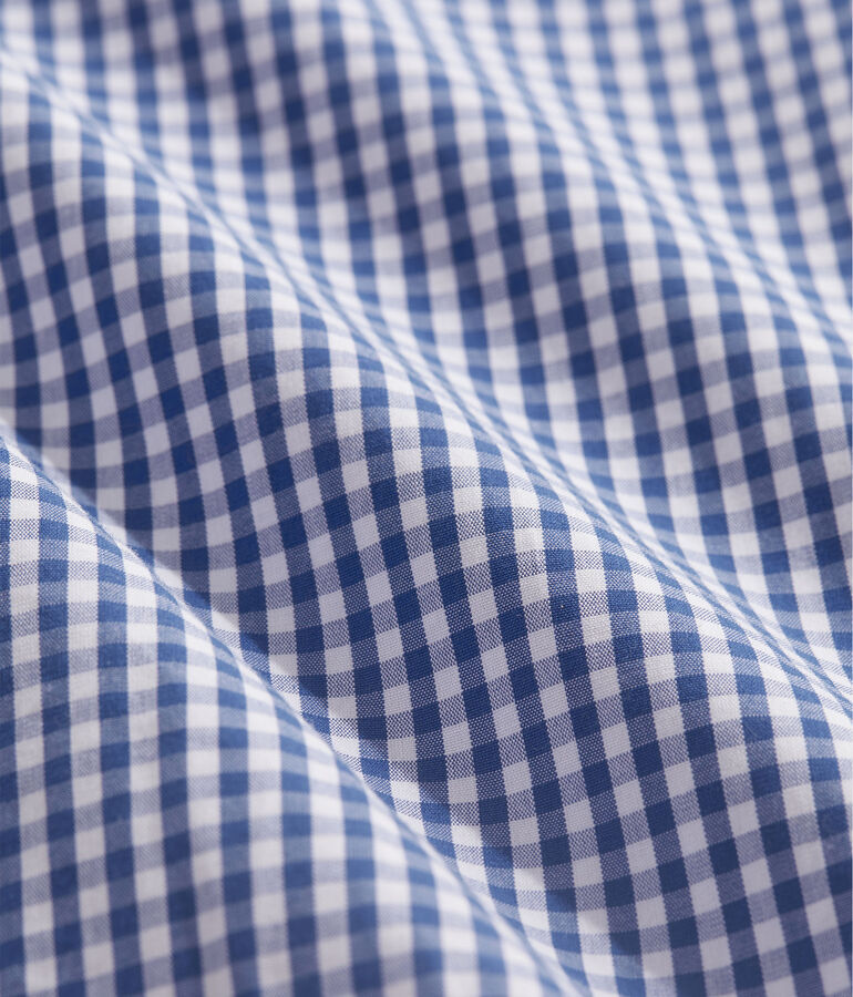 Stretch Poplin Gingham Shirt