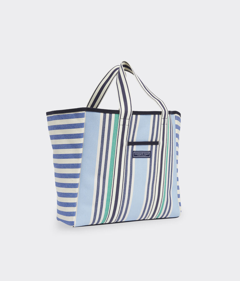 Blocked Stripe Tote