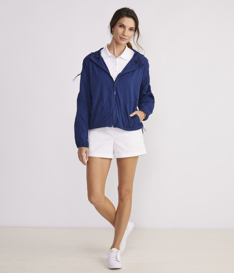 Harbor Seersucker Packable Anorak