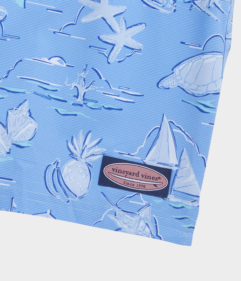 7 Inch Printed Chappy Trunks