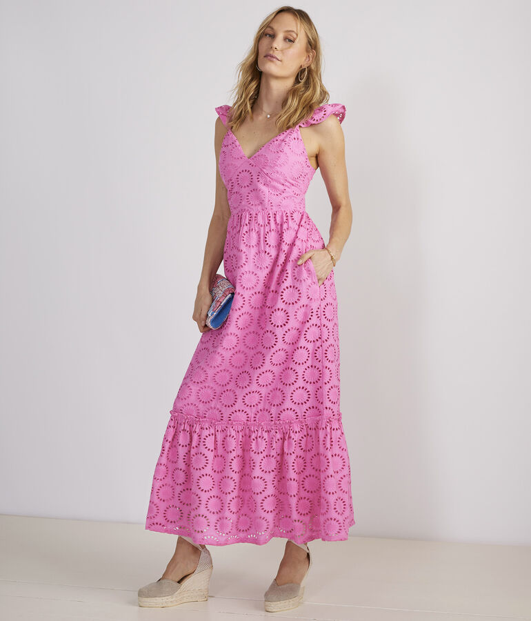 Eyelet Maxi Dress
