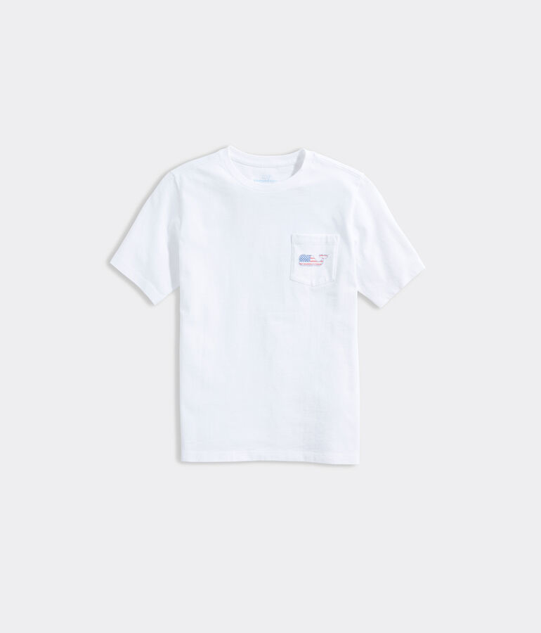 Boys' vineyard vines Americana Whale Short-Sleeve Pocket Tee