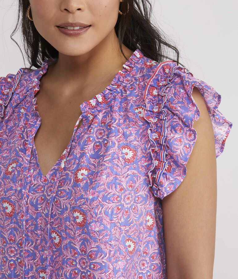 Katama Tile Ruffle Popover