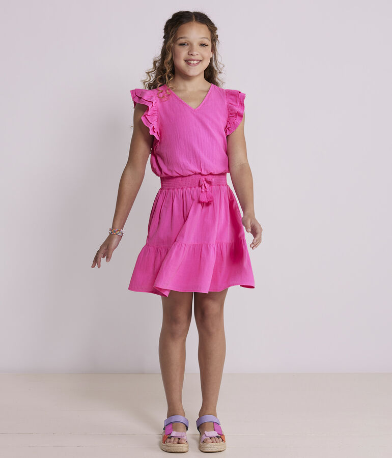 Girls' Smocked Waist Dress