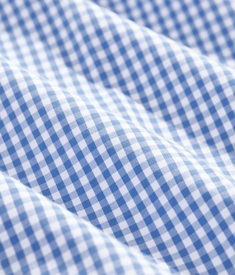 Stretch Poplin Gingham Shirt