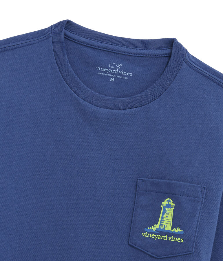 Boys' Glow-In-The-Dark Edgartown Scenes Short-Sleeve Pocket Tee