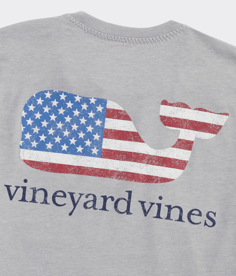 American Flag Whale Short-Sleeve Dunes Tee