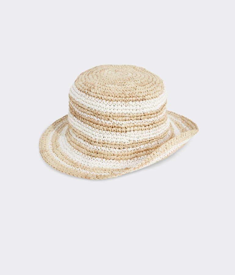 Crochet Raffia Bucket Hat