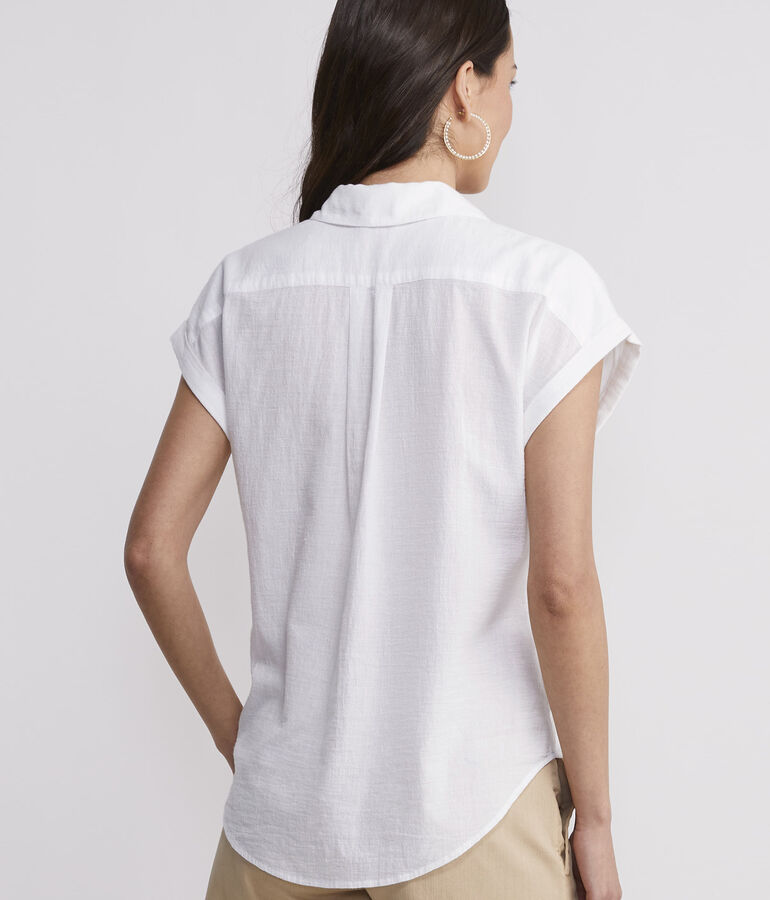 Lightweight Short-Sleeve Button-Down