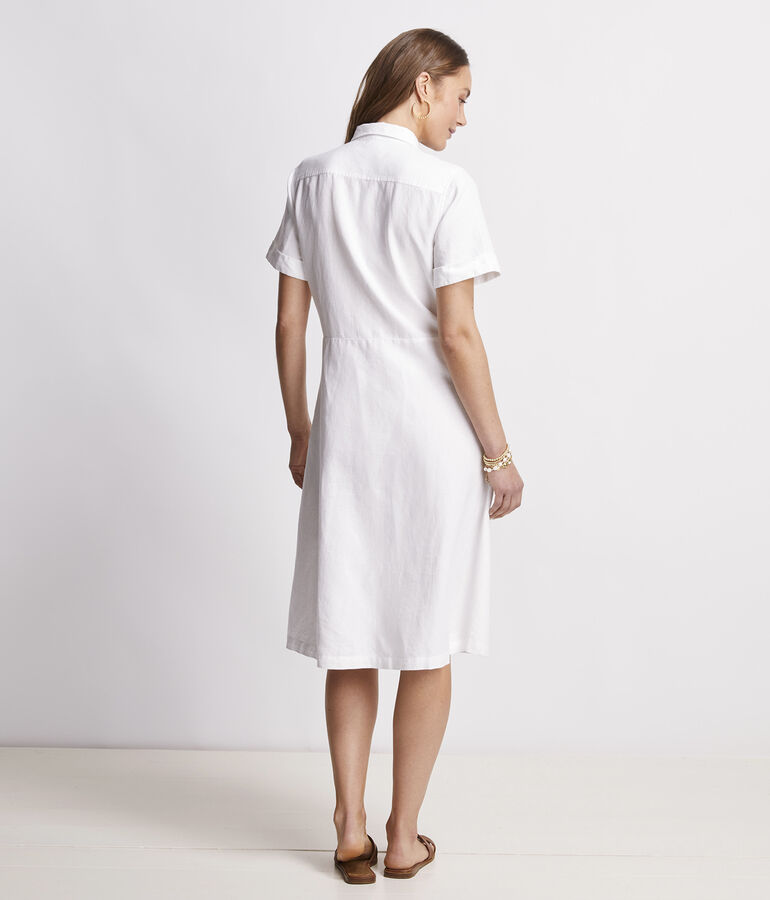 Westerly Tie-Front Linen Dress