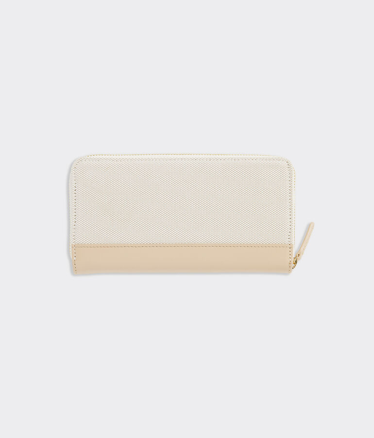 Textured Canvas Wallet