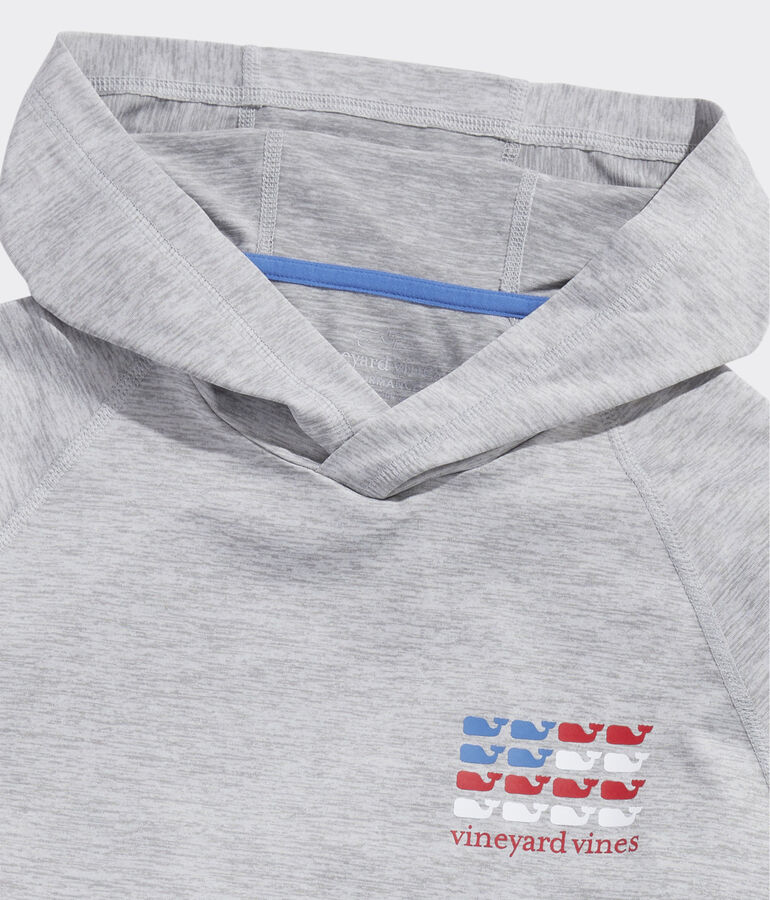 Whale Flag Long-Sleeve Harbor Hoodie Tee