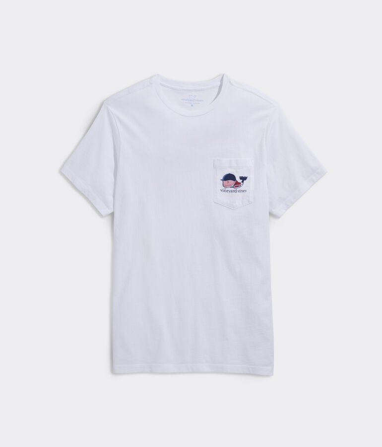 Kentucky Derby Bugle Whale Short-Sleeve Pocket Tee