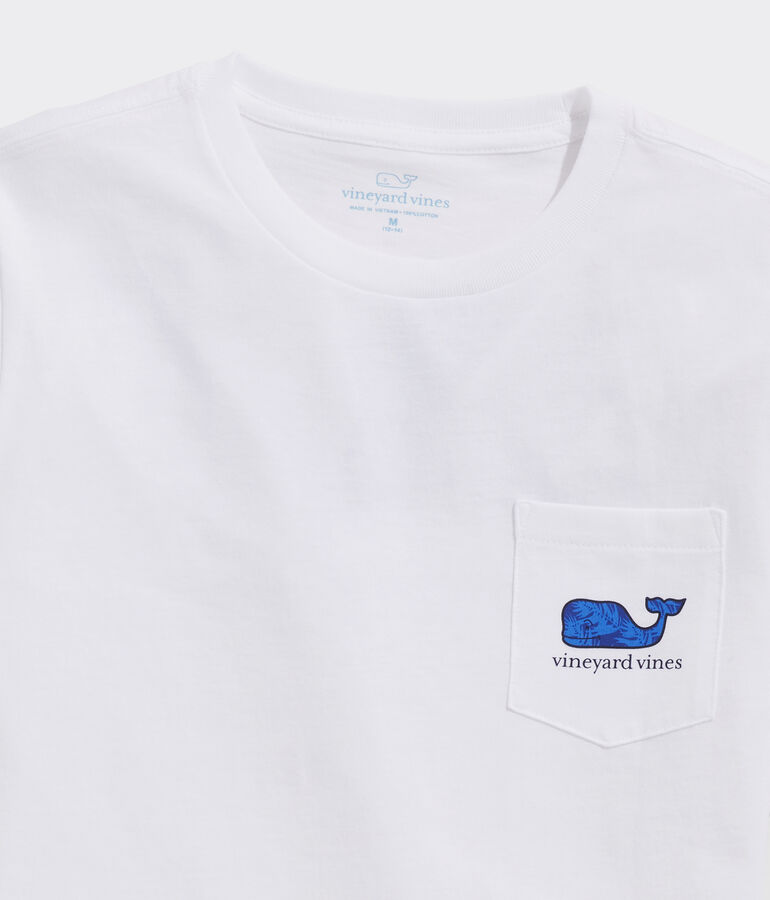 Boys' Breezy Palm Whale Short-Sleeve Pocket Tee