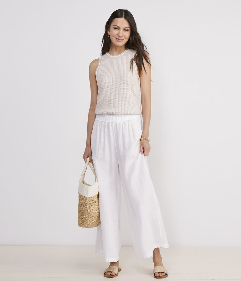 Wide-Leg Linen Pant