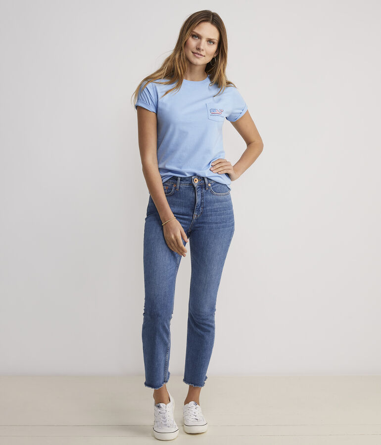 Flag Whale Short-Sleeve Pocket Tee