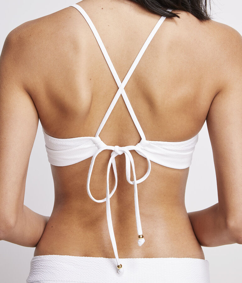 Seersucker Sconset Bikini Top