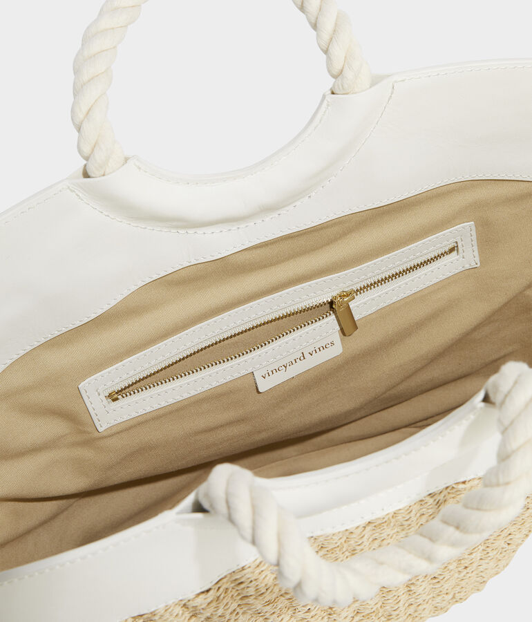 Rope Handle Basket Bag