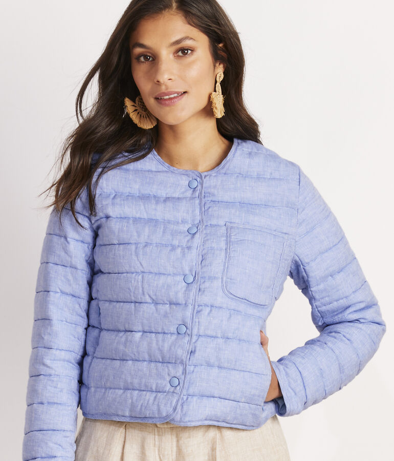 Lightweight Linen Puffer