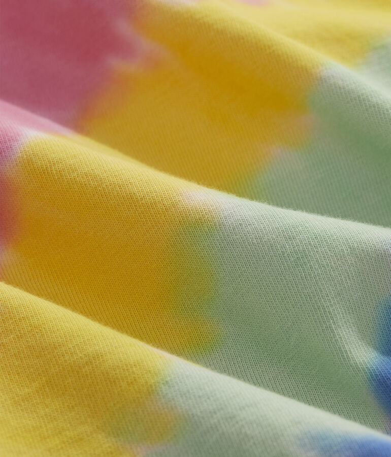 Girls' Rainbow Tie Dye Short-Sleeve Pocket Tee