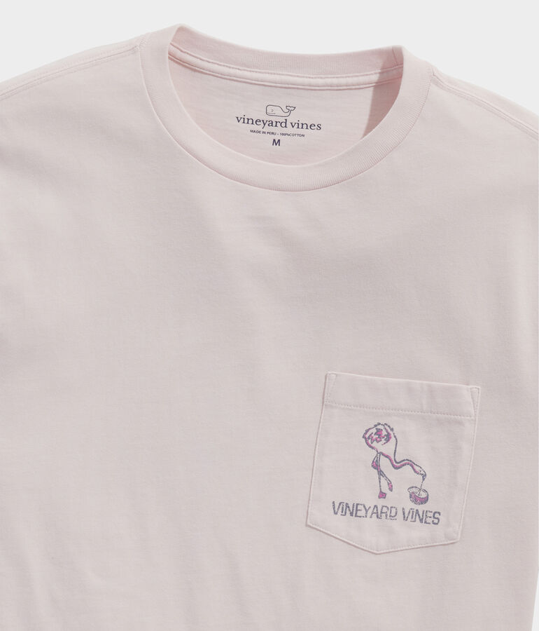 Thirsty Flamingo Short-Sleeve Pocket Tee