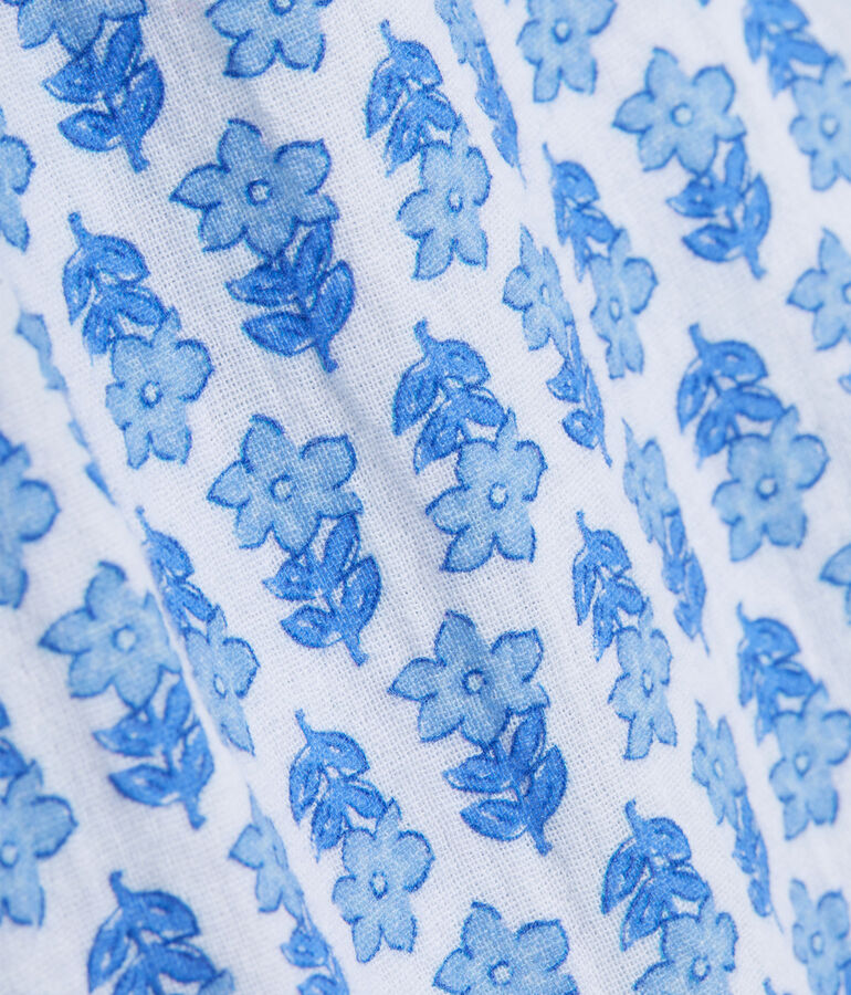 Seastitch Double Gauze Floral Block Print Popover