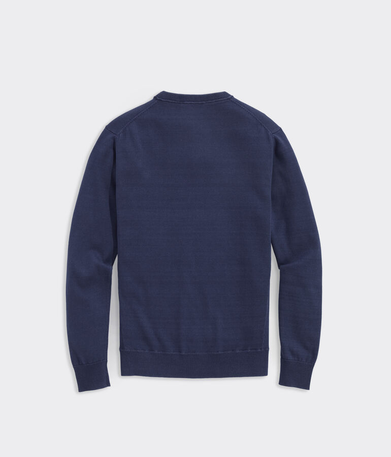 Garment-Dyed Crewneck Sweater