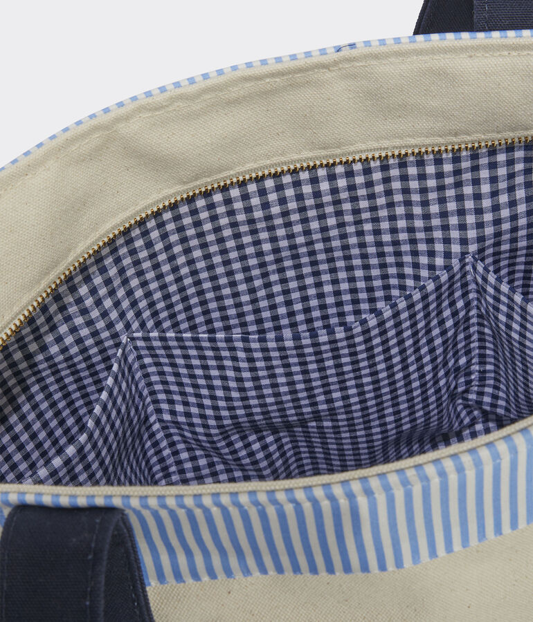 Railroad Stripe Classic Tote