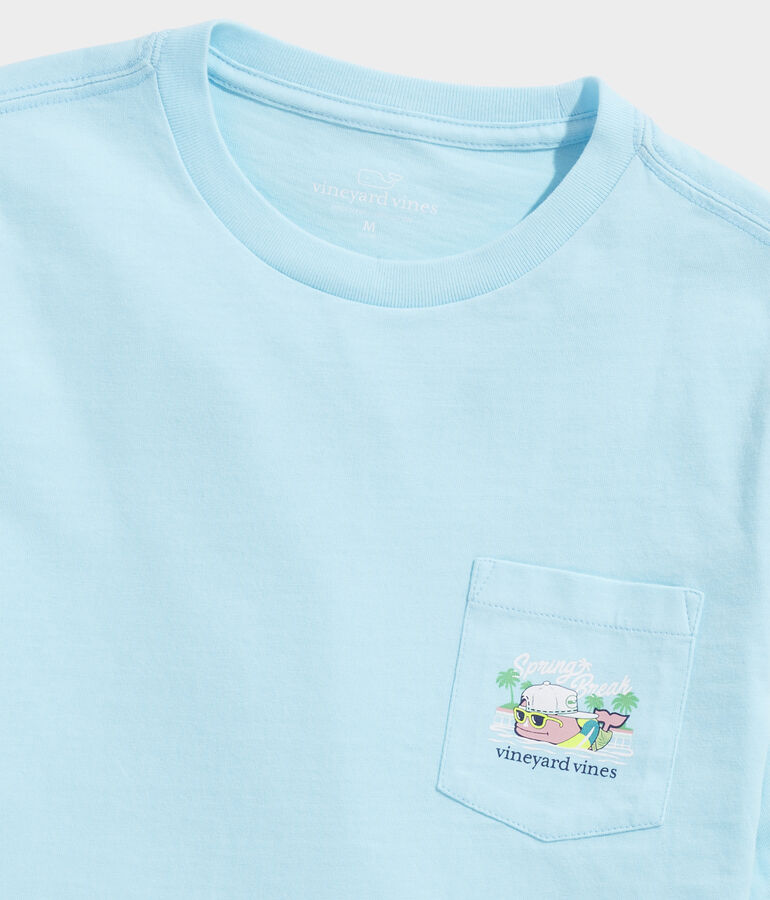 Boys' Spring Break Whale Short-Sleeve Pocket Tee