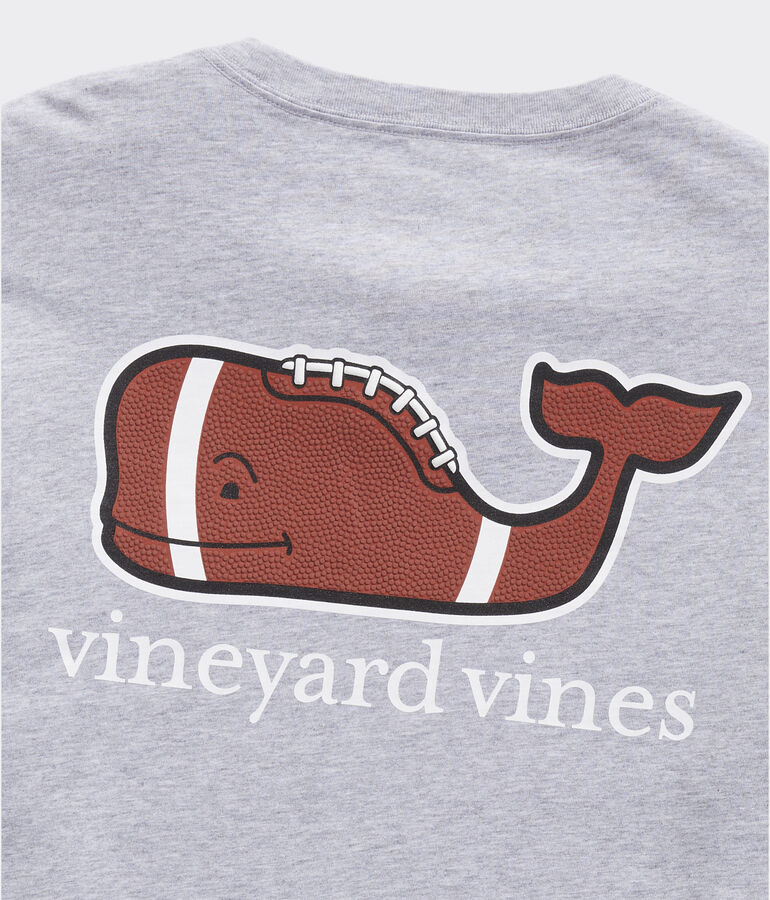 Long-Sleeve Football Whale Pocket Tee