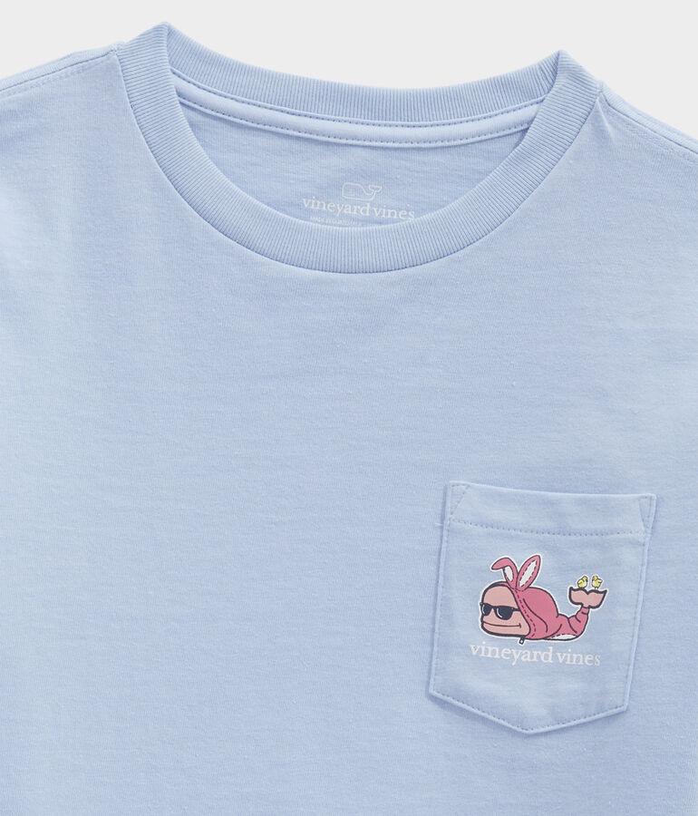 Boys' Bunny Suit Whale Long-Sleeve Pocket Tee