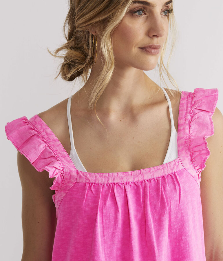 Ruffle Knit Cover-Up