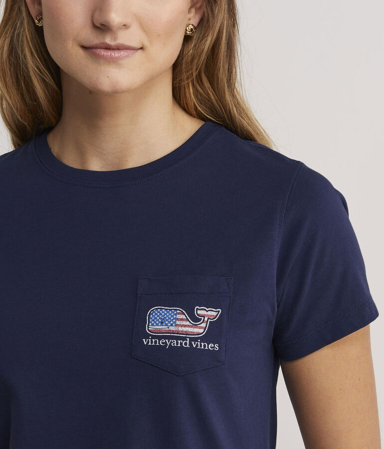 Flag Whale Short-Sleeve Pocket Tee