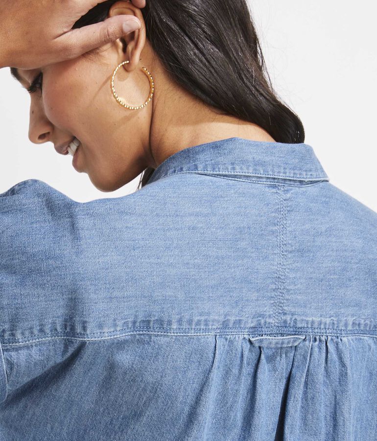 Chambray Utility Margo Shirt Dress