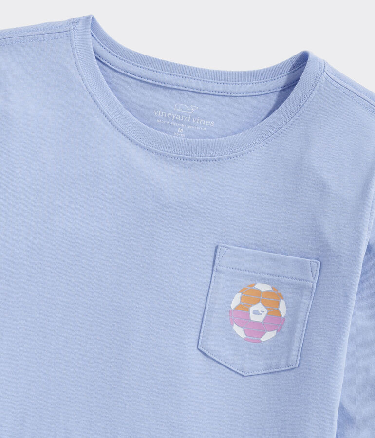 Girls' Soccer Circle Long-Sleeve Pocket Tee
