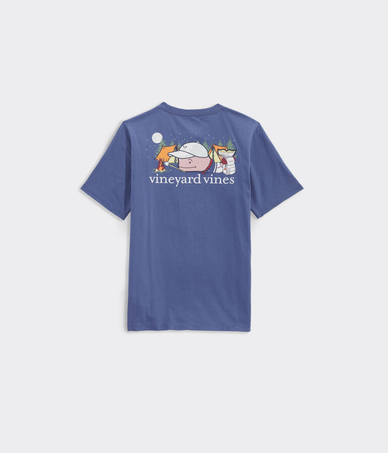 Boys' Glow-In-The-Dark Summer Camp Whale Short-Sleeve Pocket Tee