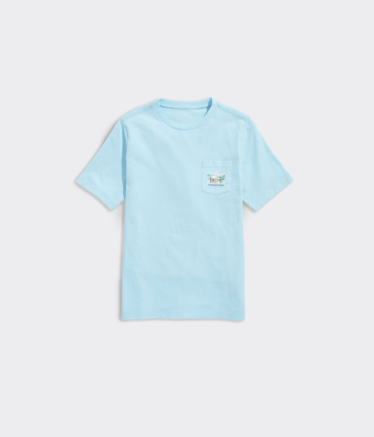 Boys' Spring Break Whale Short-Sleeve Pocket Tee