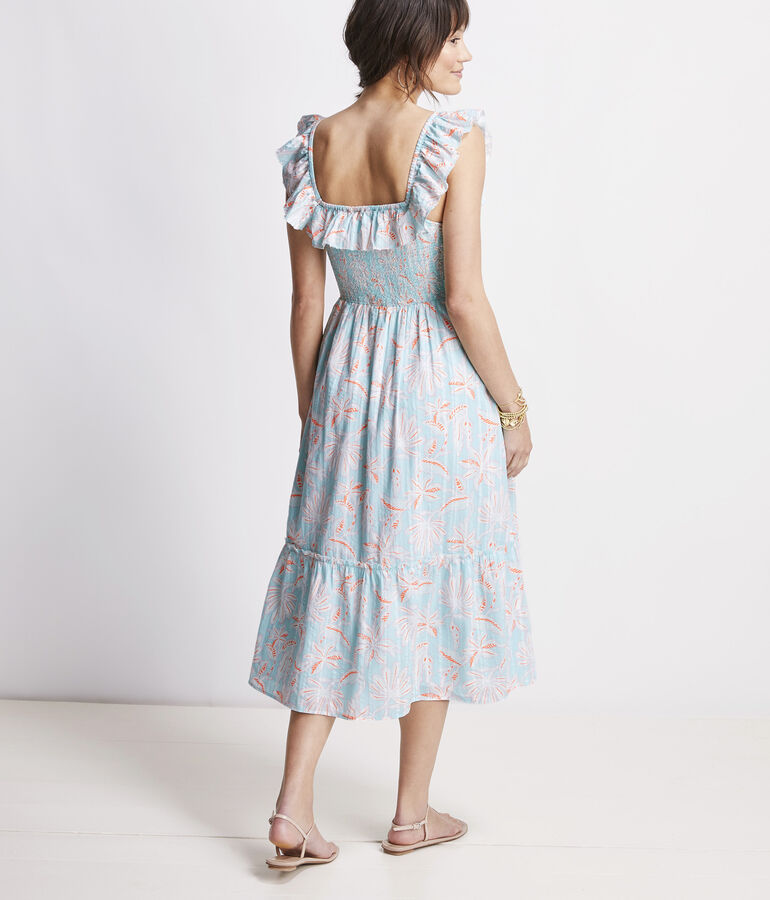 Cay Floral Smocked Midi Dress