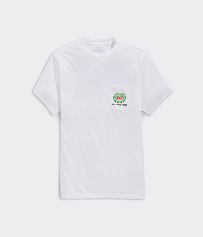 Watermelon Whale Short-Sleeve Pocket Tee