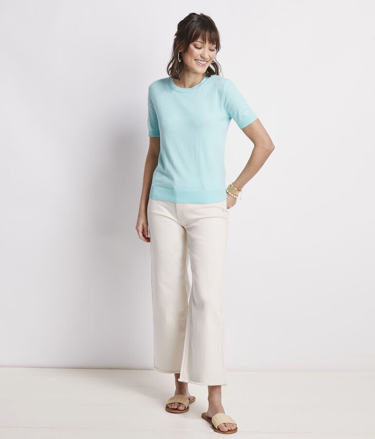 Luxe Short-Sleeve Sweater