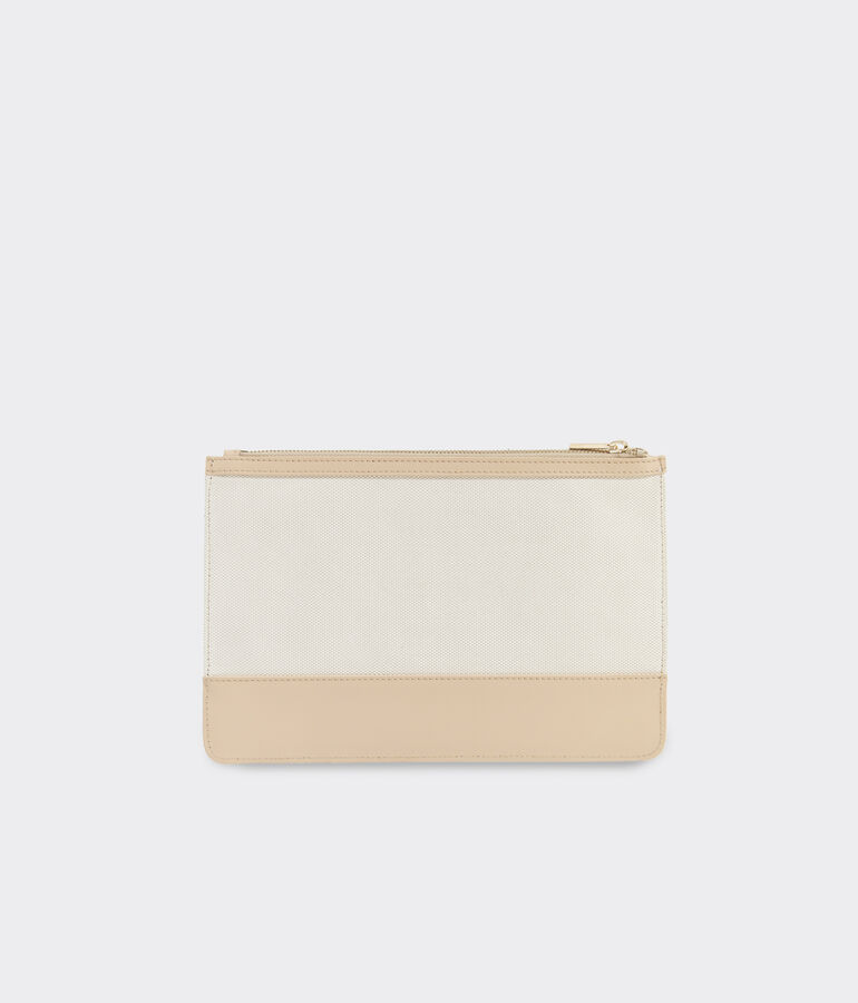 Textured Canvas Pouch