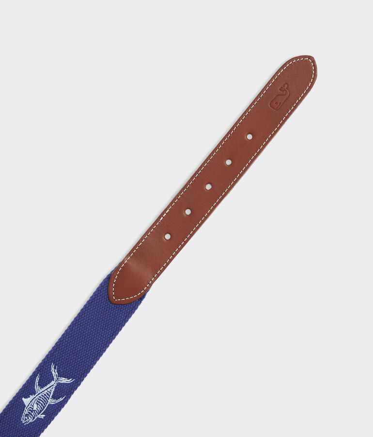 Yellowfin Icons Embroidered Canvas Club Belt