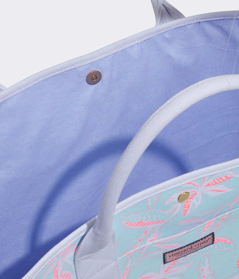 Cay Floral Wicker Bottom Tote