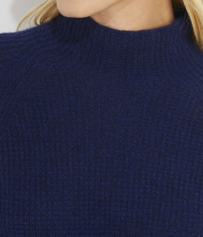 Seaspun Cashmere Waffle Mock Neck Sweater